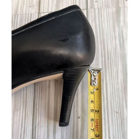 Ralph Lauren Womens Lucinda Pumps 8B Black Leather Classic - Picture 7 of 8